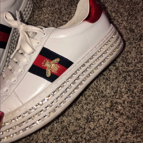 Gucci ace sneakers with crystals - Picture 3 of 5